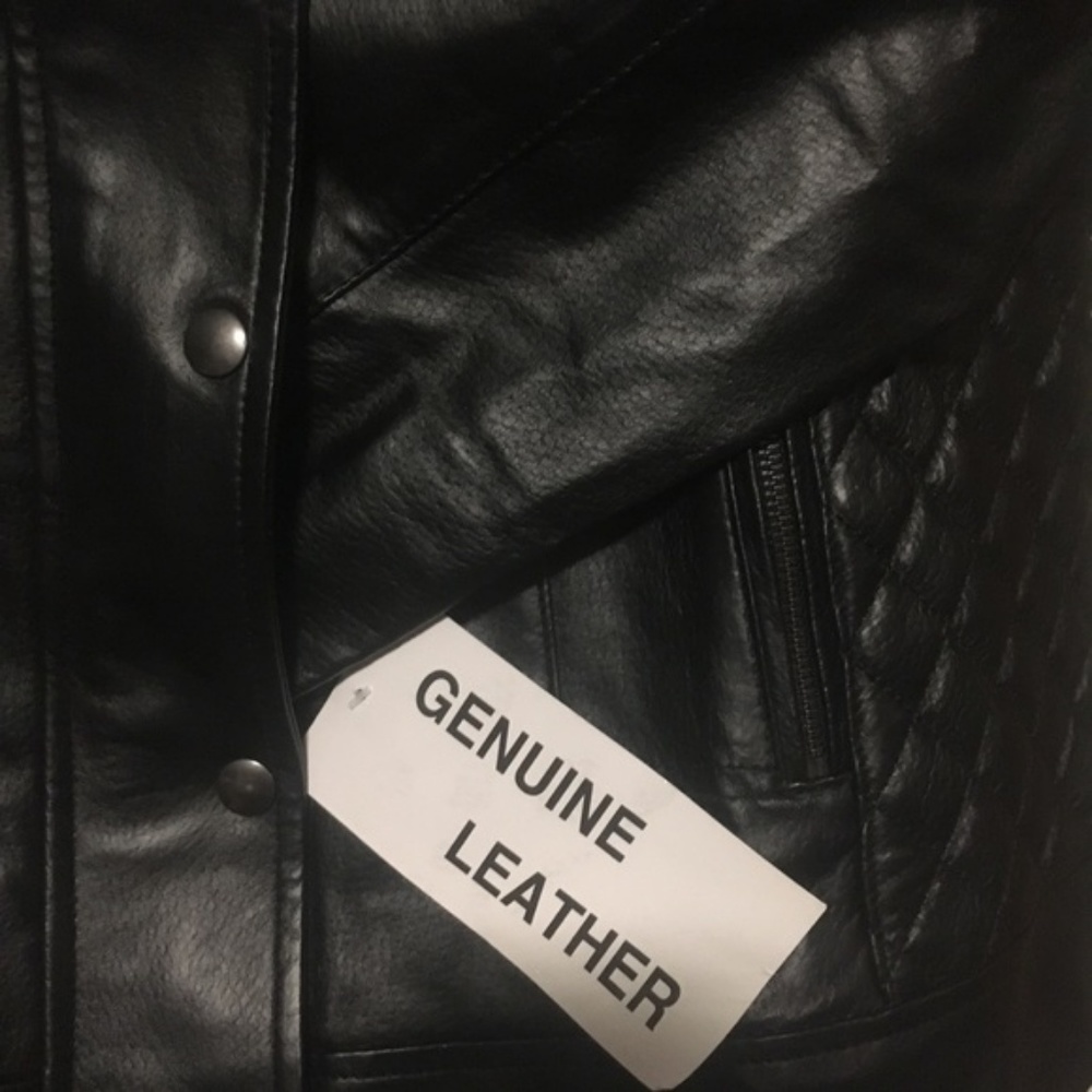 NWT  quilted Moto leather Jacket - Picture 2 of 8